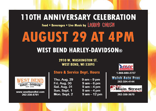 110th Anniversary Party Ad Two-sided handout side 2